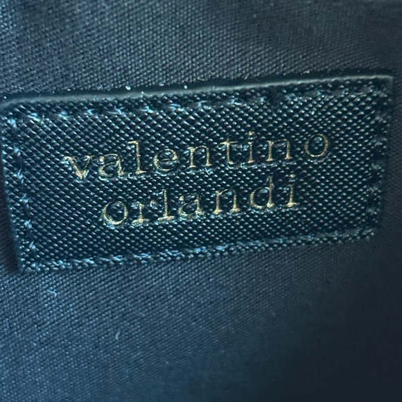 Valentino Orlandi Black Crossbody Bag with Gold Accents - Picture 7 of 8